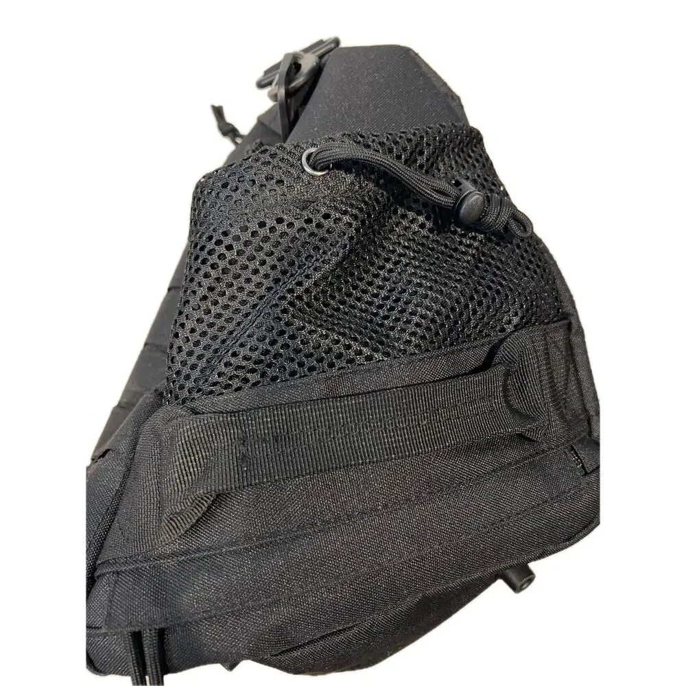 XL Tactical Canvas Black Duffel 22